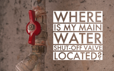 Where Is My Main Water Shut-Off Valve Located?